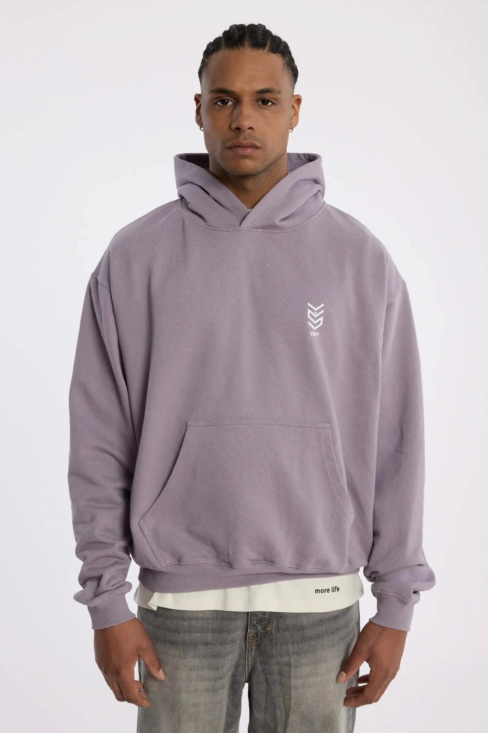 Kapuzenpullover Pullover Neu Gestalten Oversized Hoodie Lila Mauve