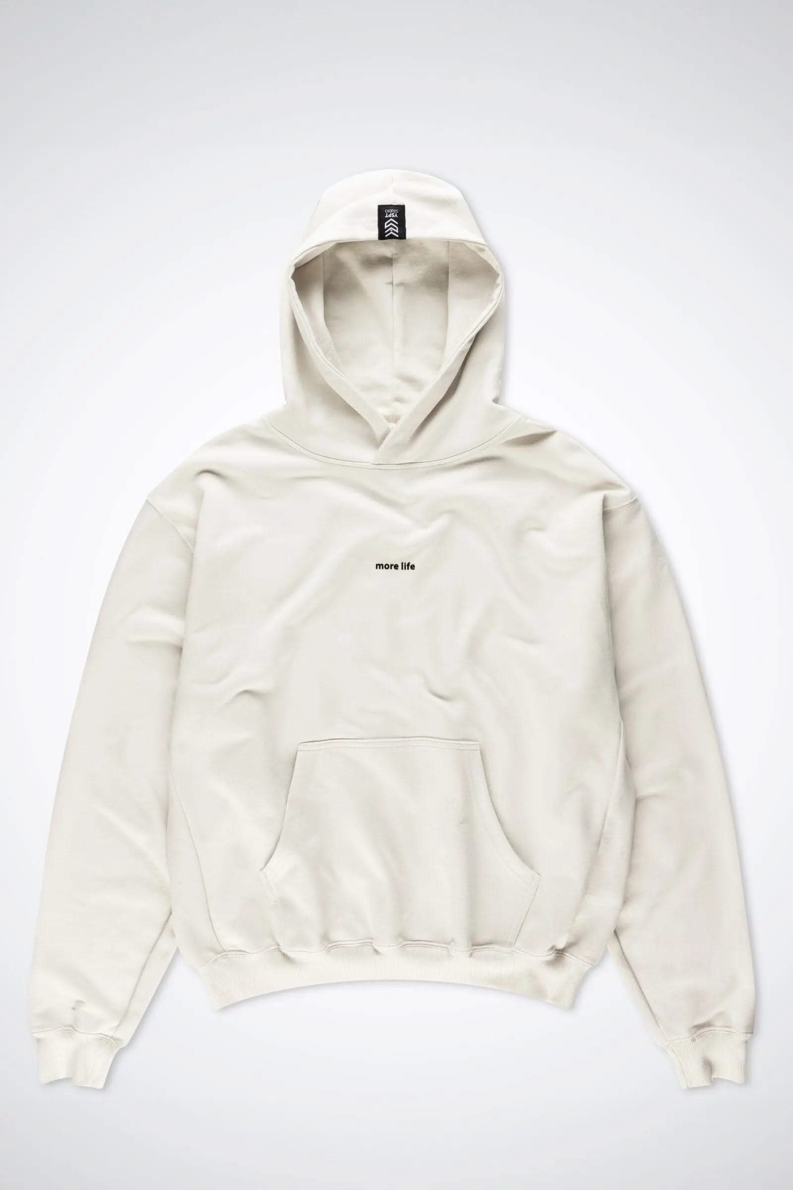 Hoodie More Live Ivory Hoodie YSPT Studio