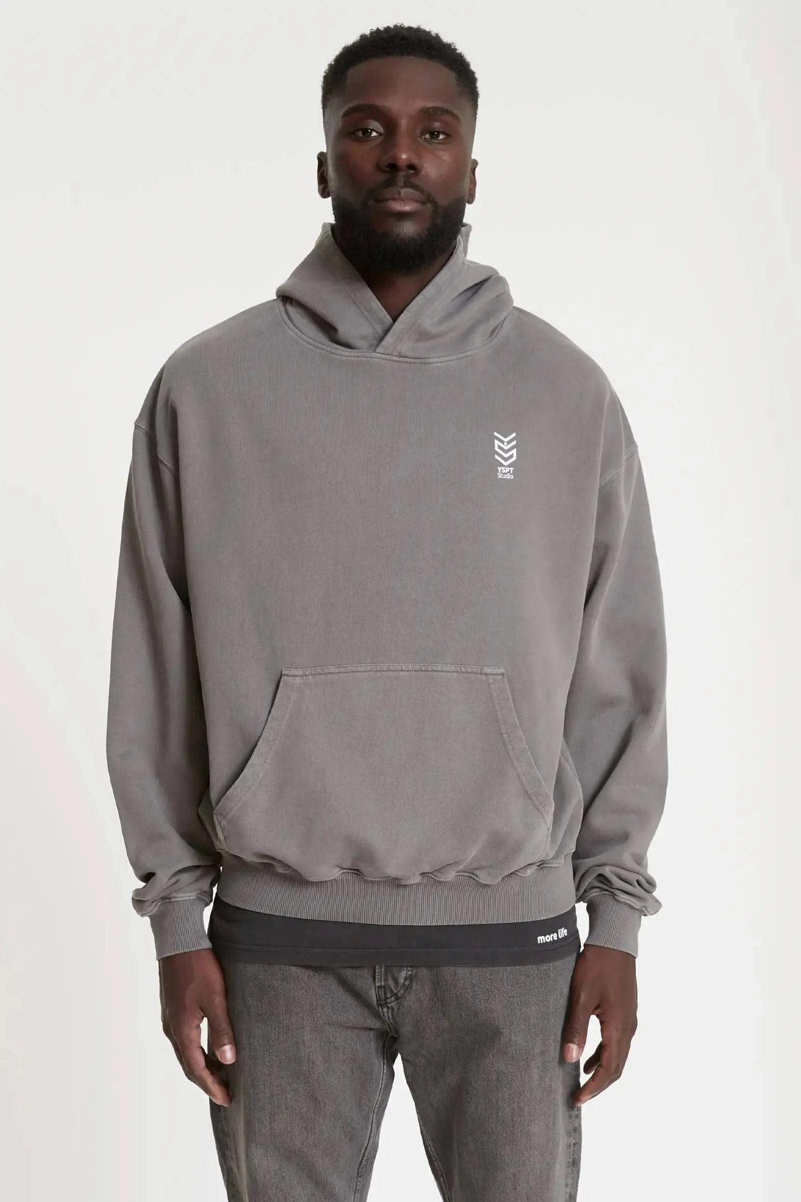Hoodie Adventure Washed Grey YSPT Studio