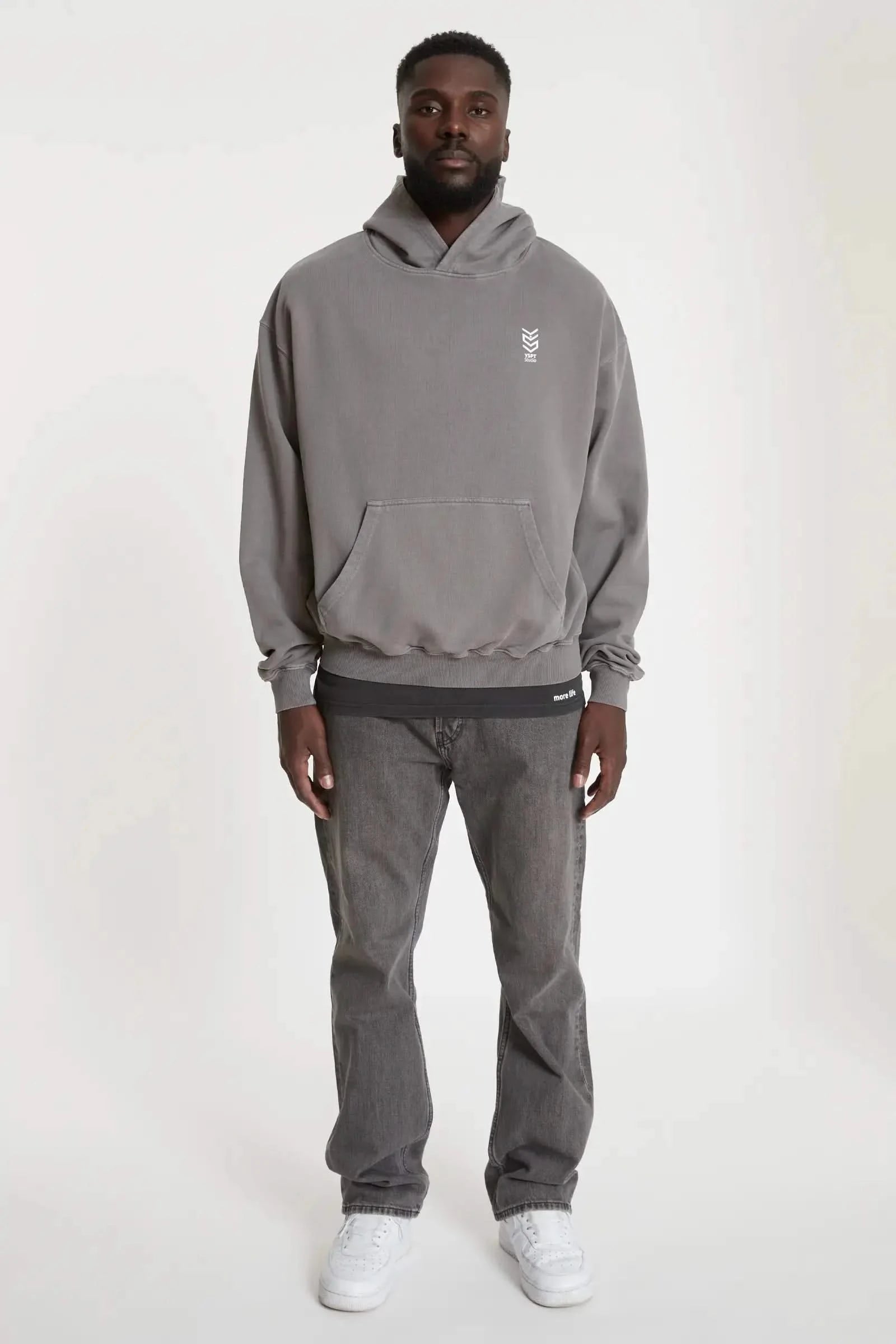 Hoodie Adventure Washed Grey YSPT Studio
