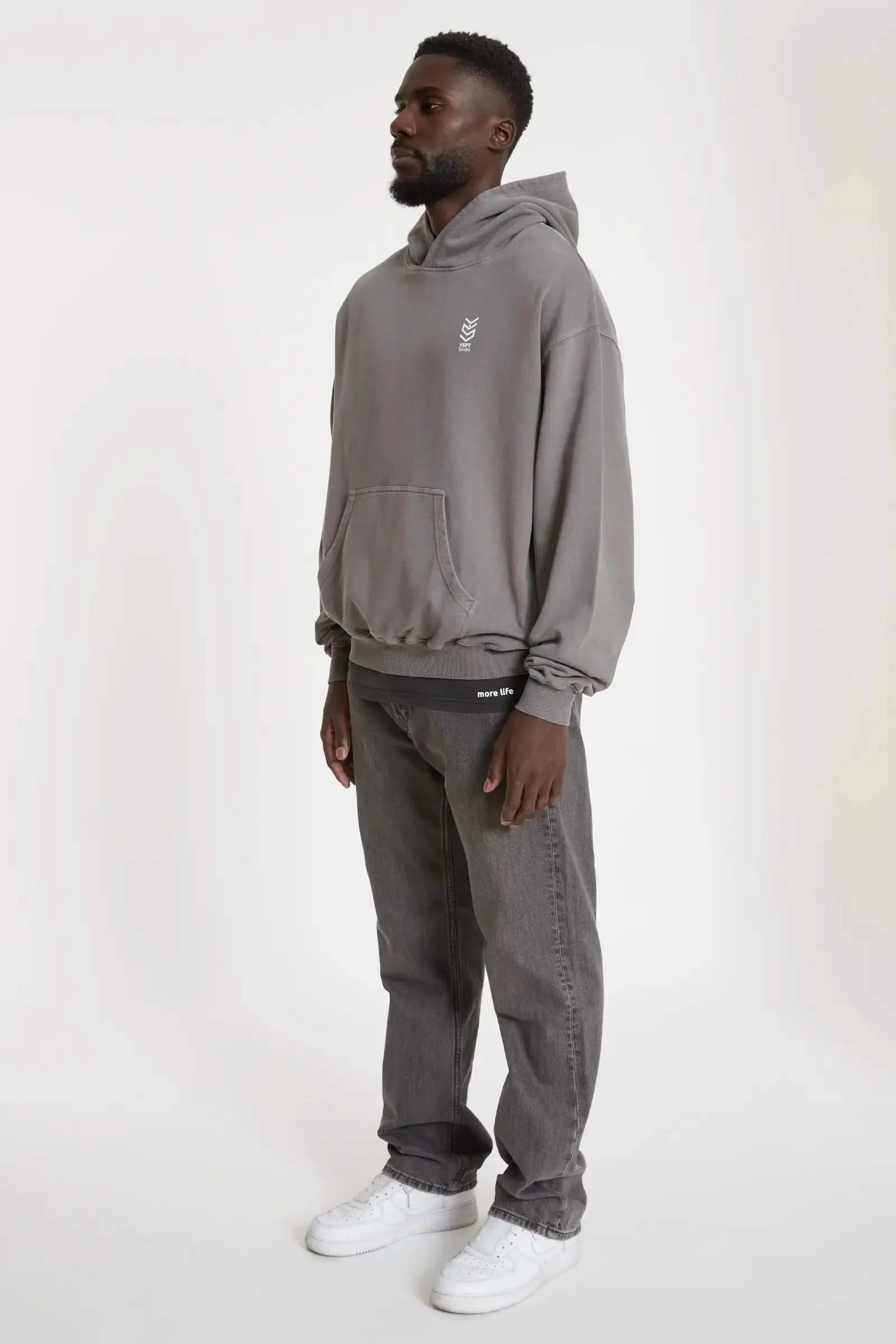 Hoodie Adventure Washed Grey YSPT Studio