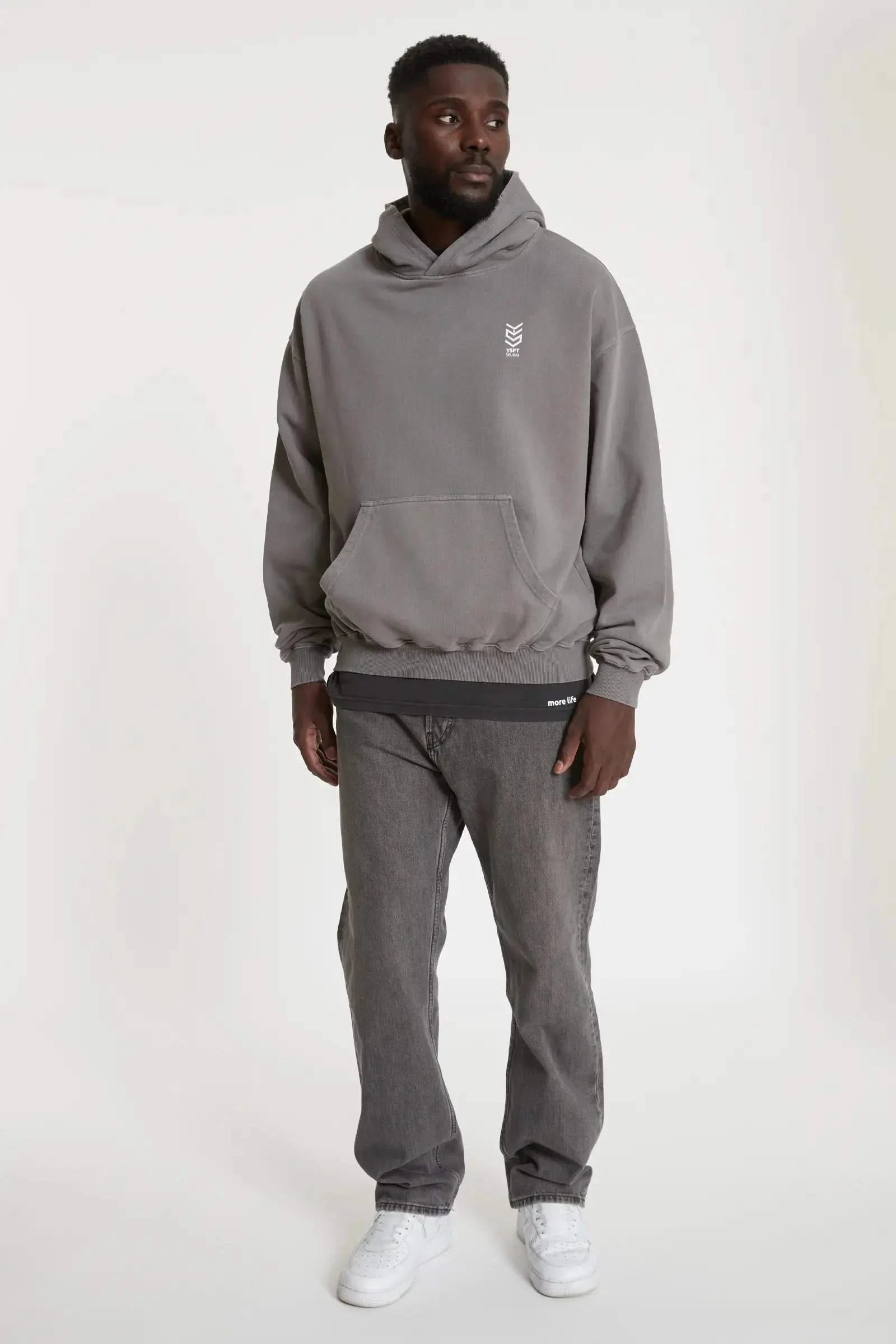 Hoodie Adventure Washed Grey YSPT Studio