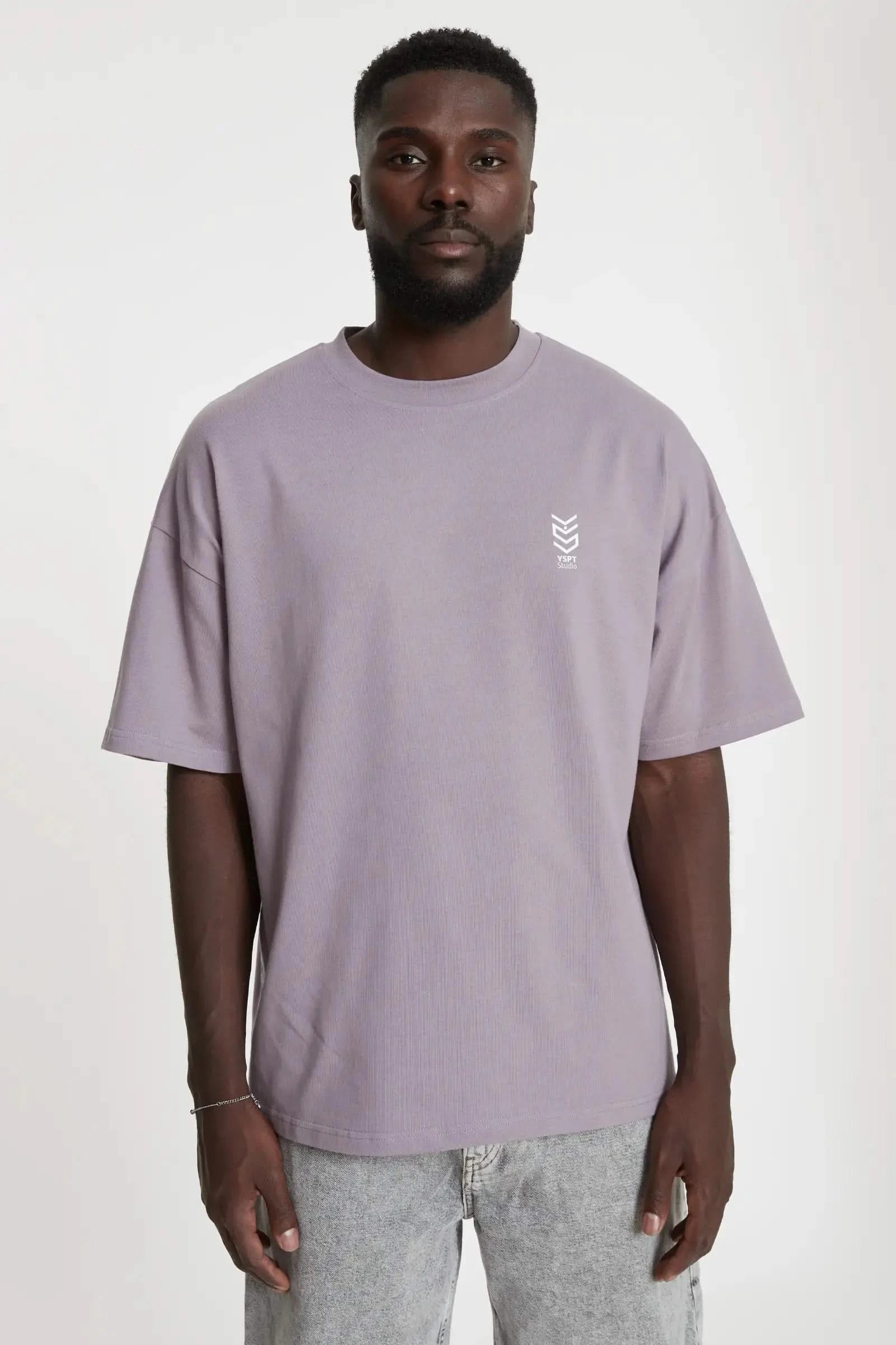 Trendy Oversized T-Shirt Cosmic Purple YSPT Studio