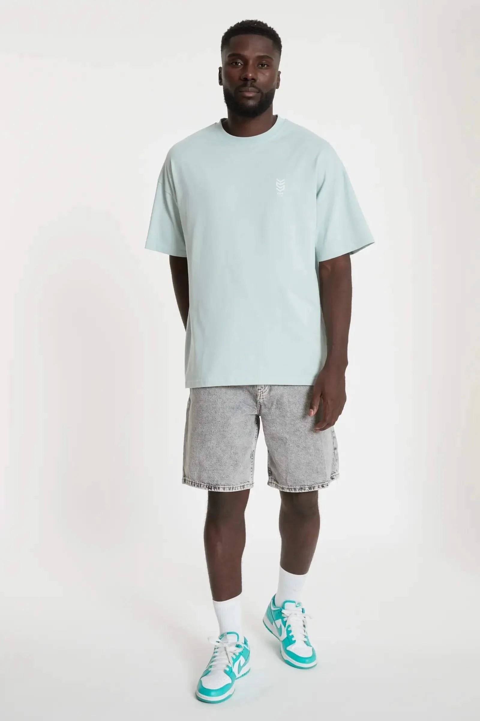 Oversized T-Shirt Cityscape Mint YSPT Studio