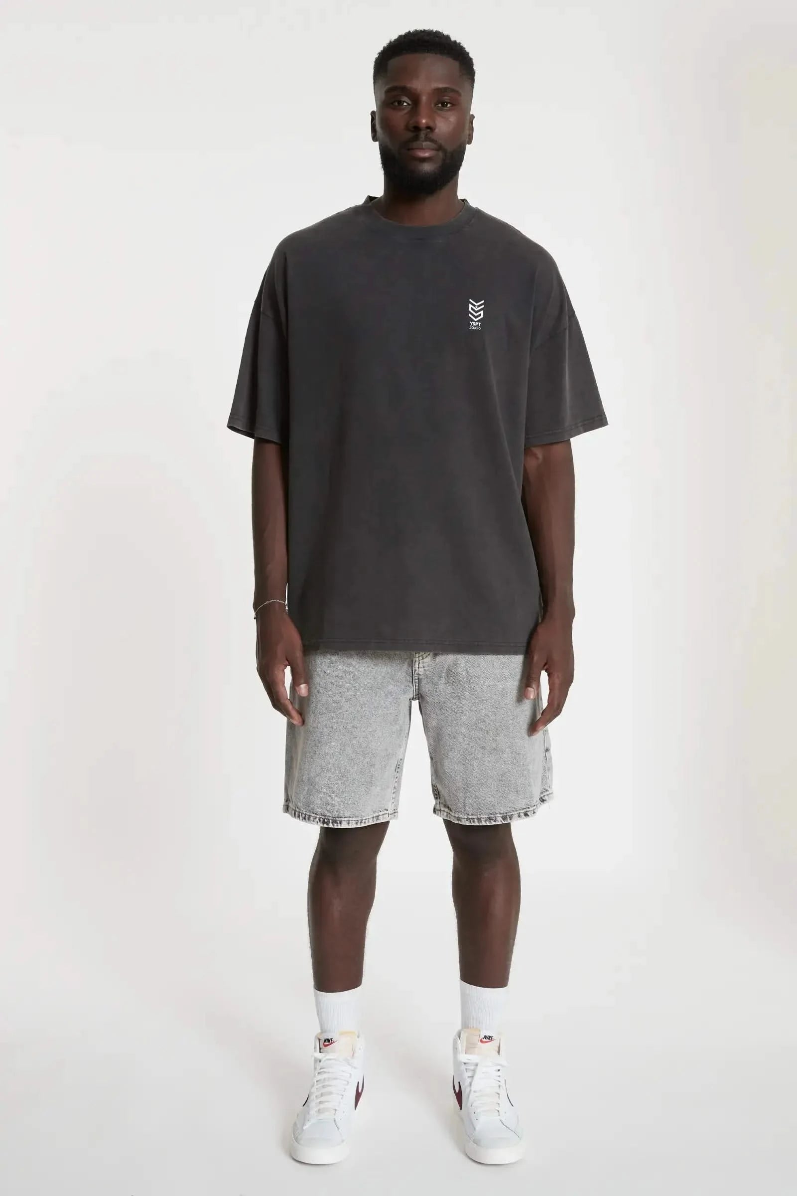 Oversized T-Shirt Granite Black YSPT Studio