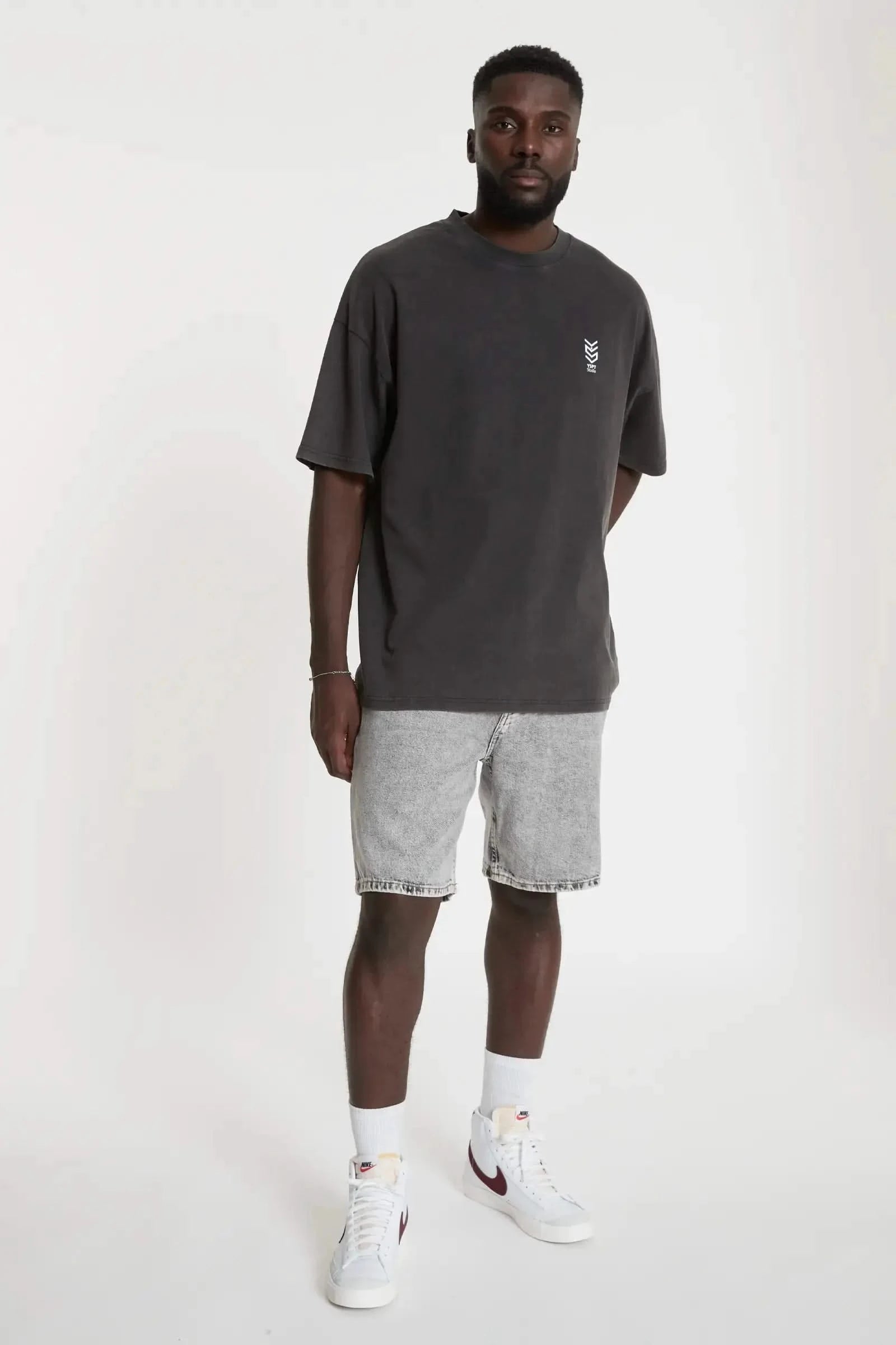 Oversized T-Shirt Granite Black YSPT Studio