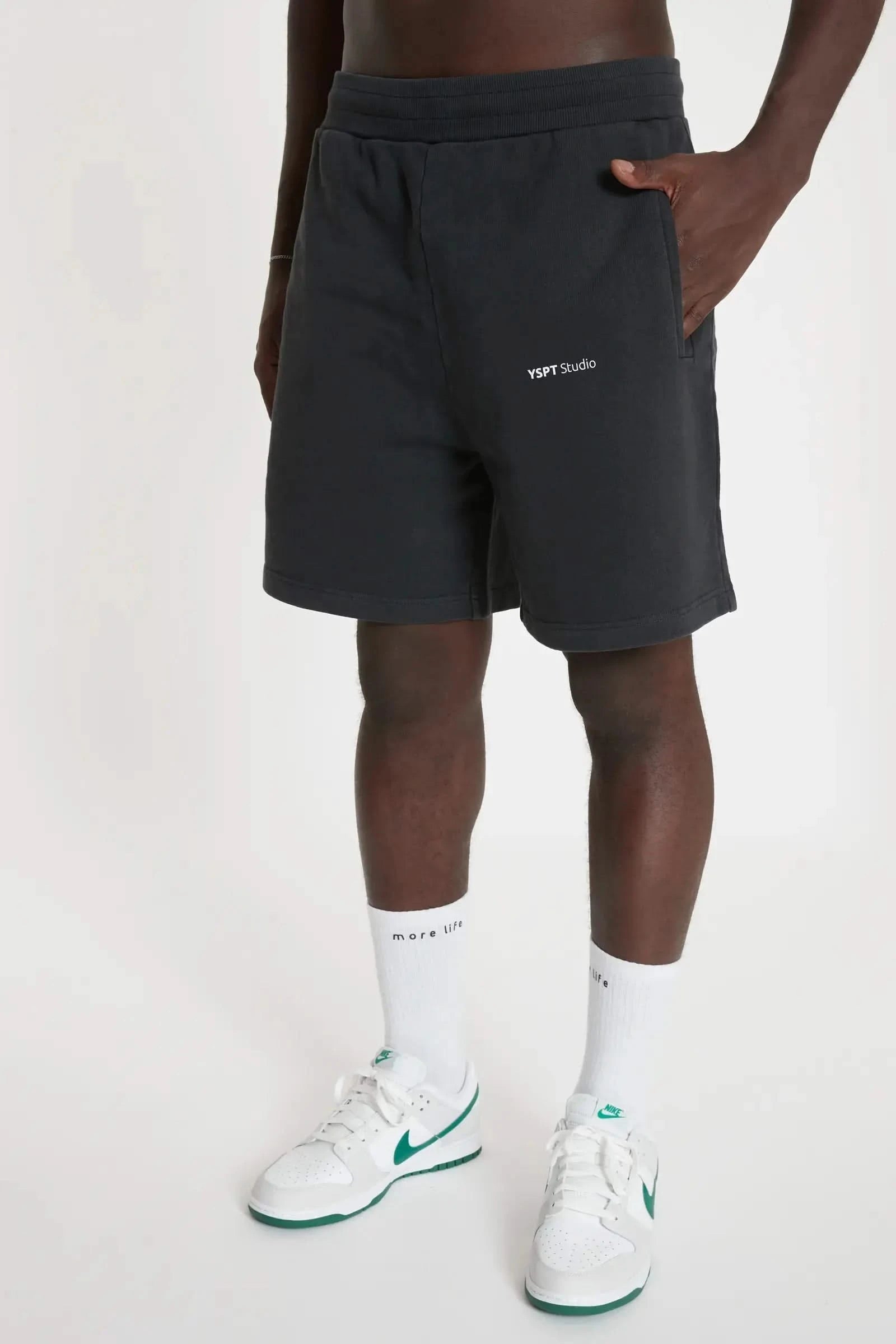Men´s Black Shorts Granite Black - YSPT Studio