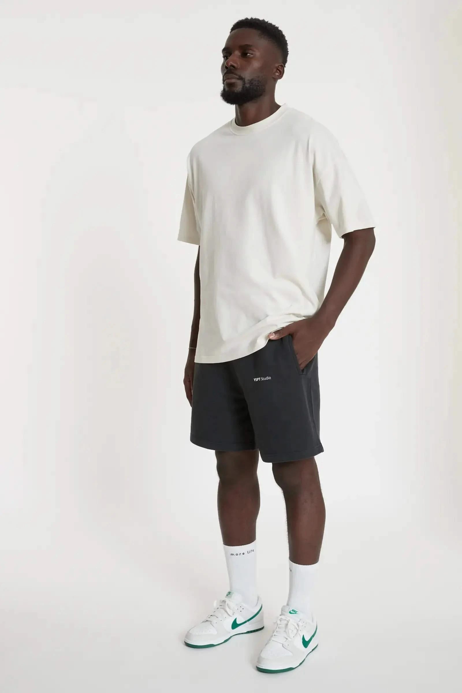 Men´s Black Shorts Granite Black - YSPT Studio