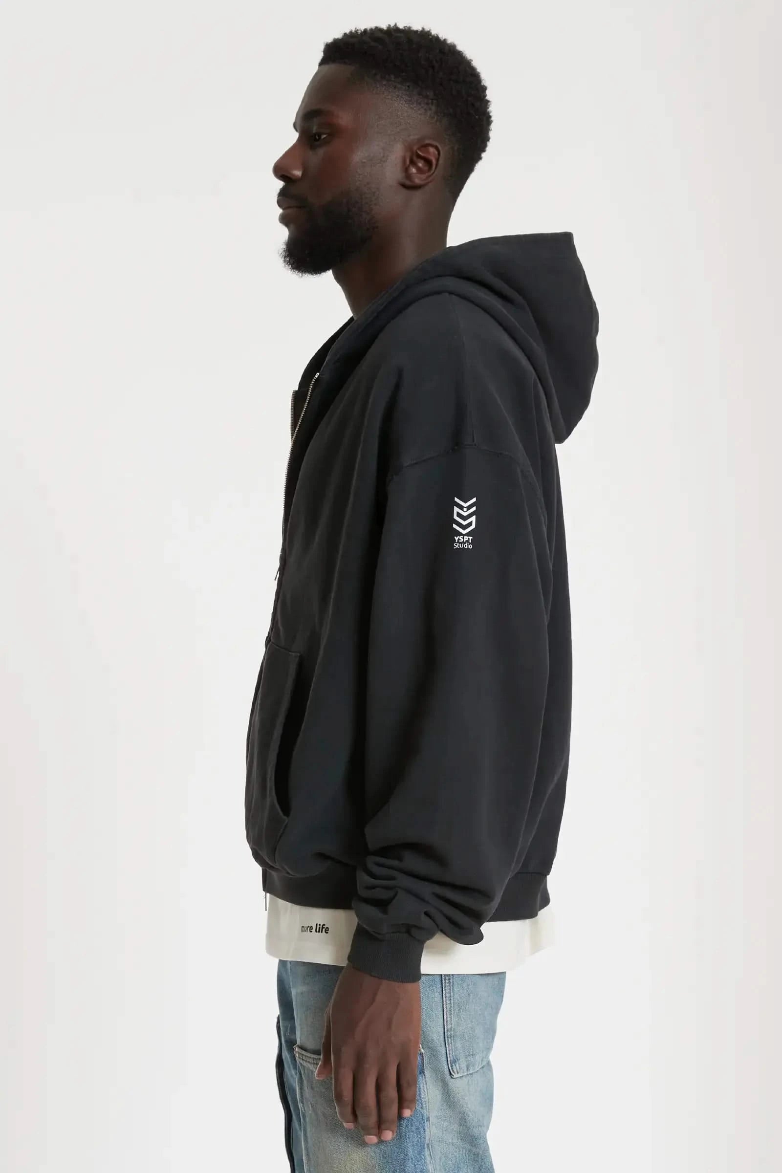 Zip Hoodie Challenger Black YSPT Studio