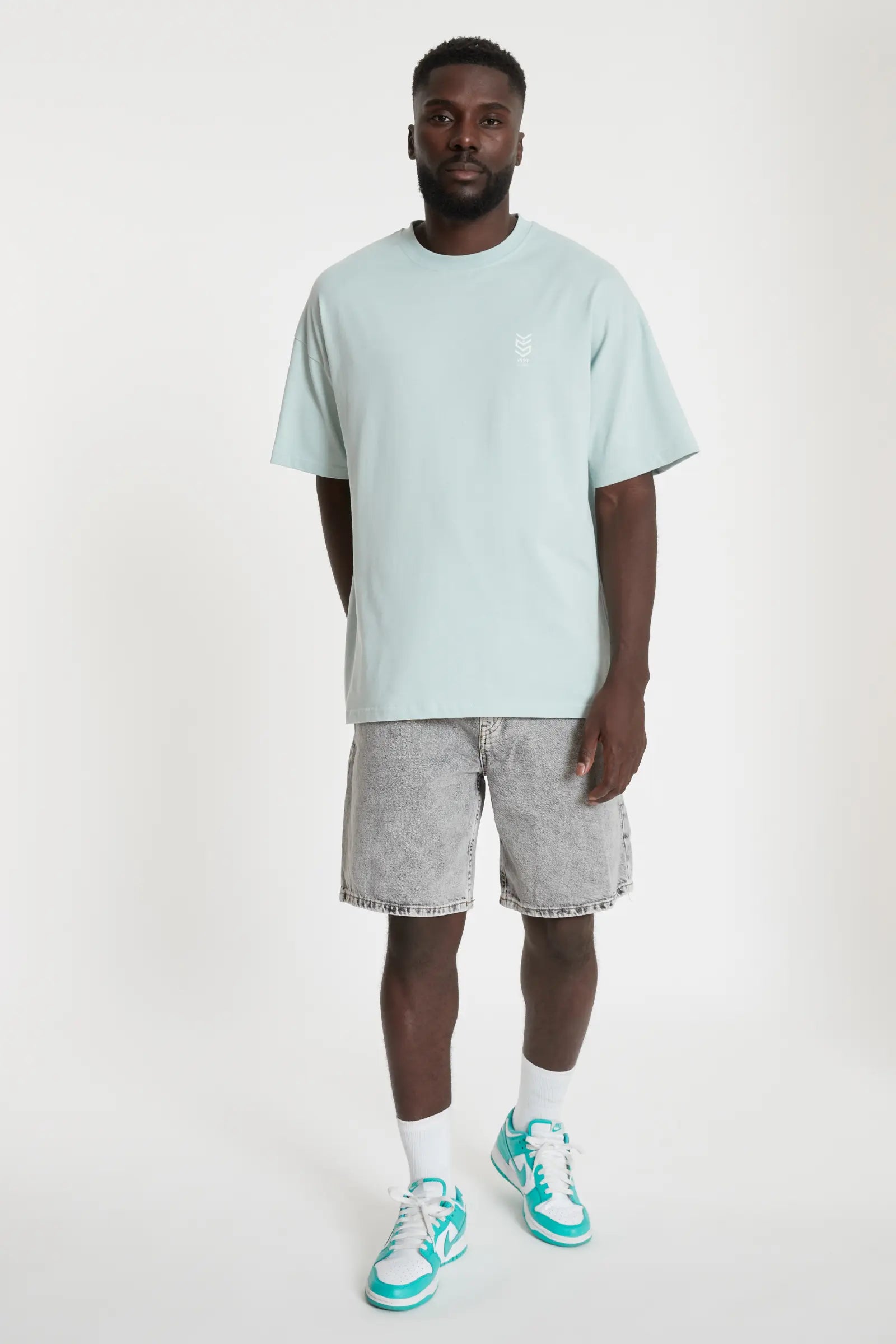 Oversized T-Shirt Cityscape Mint