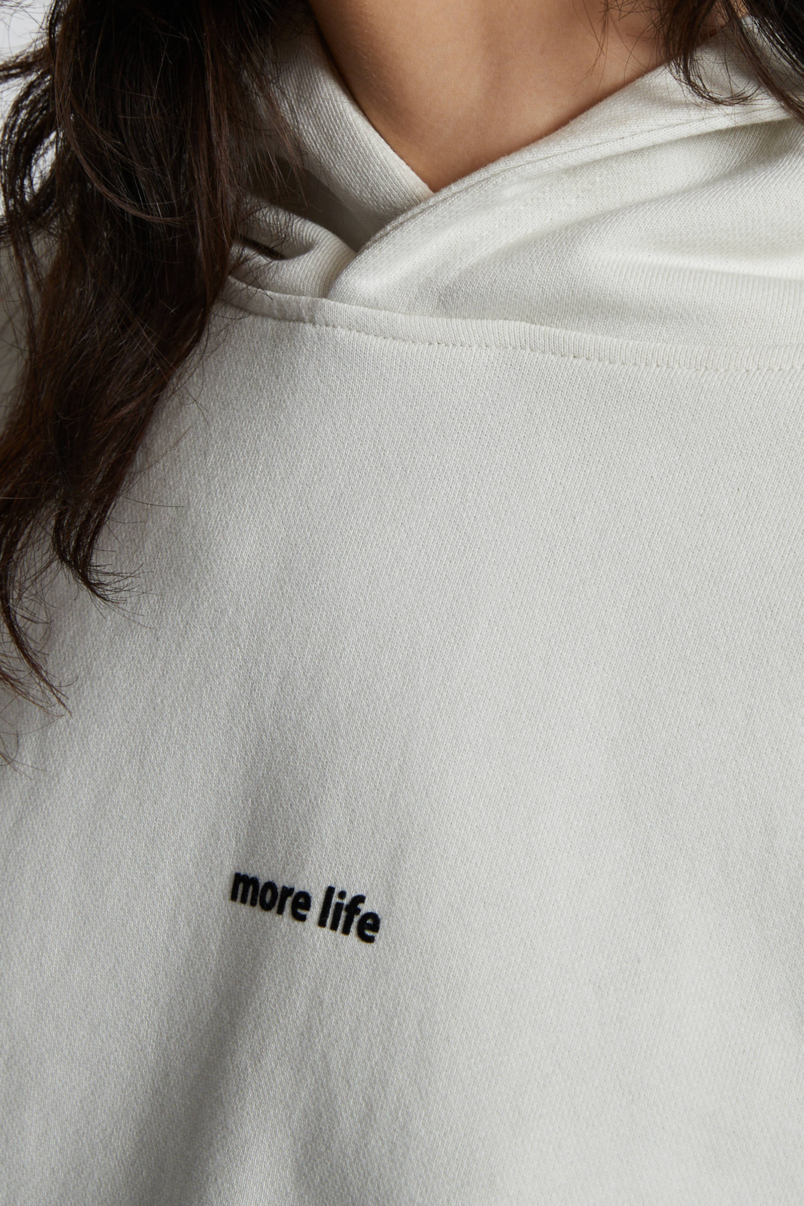 Hoodie More Live Ivory